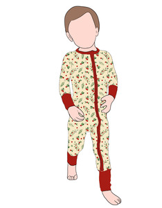 Vêtements pour enfants imprimés de Noël de haute qualité Pyjamas en bambou pour enfants Combinaison confortable pour bébé Vêtements pour nouveau-nés Vêtements pour enfants - Product Image 6