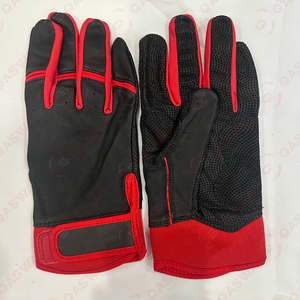 Guantes de bateo de béisbol de último diseño hechos a medida de alta calidad Cuero genuino para hombres y jóvenes Guantes de bateo de cuero OEM - Product Image 6