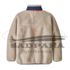 Vêtements d'extérieur personnalisés, vestes épaisses et réversibles imperméables pour hommes, vestes d'hiver en polaire Sherpa personnalisées pour hommes - Product Image 3