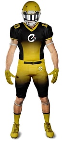 Último diseño Ropa deportiva al aire libre Uniforme de fútbol americano de manga corta de tamaño personalizado de alta calidad - Product Image 3