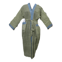 Robe Kimono Florale pour Femme, Peignoir Imprimé à la Main, 100% Coton Doux Tissé, Style Décontracté, Lot en Gros