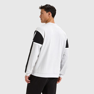 Sudadera con capucha de cuello redondo sólido grueso de otoño e invierno para hombre, sudadera de tela bordada de talla XS con patrón estampado, sudadera de lana - Product Image 3