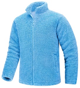 <b>Men's</b> Fuzzy Sherpa Pullover <b>Hoodie</b> Autumn Winter Warm Fleece Jacket Thick Thermal Outdoor Fluffy Coat Zip Pocket Outerwear - Product Image 6