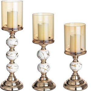 Support de bougie décoratif fait main avec finition antique pour fête de Noël, support de décoration en forme de feuille - Product Image 4