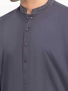 Vêtements traditionnels pakistanais pour hommes, salwar kameez, coupe régulière, robe élégante musulmane pour mariage, Eid, Jumma - Product Image 3