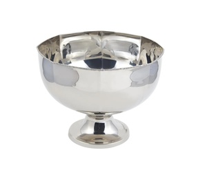 Bol de service en métal de forme ovale martelé en argent poli décoratif de Noël élégant pour hôtels et restaurants - Product Image 2