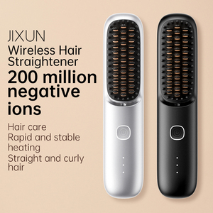 Brosse lissante portable en céramique sans fil avec affichage LED, alimentée par batterie, pour la maison, l'hôtel et les voyages – un indispensable - Product Image 3