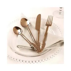 Ensemble de couverts classiques en acier inoxydable de qualité supérieure, cuillère, fourchette, couteau, pour la maison, le restaurant et la mise en place de la table de fête - Product Image 6
