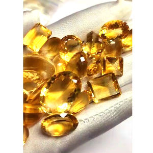 23ชิ้นสีทองธรรมชาติ Citrine 12มม. ถึง23มม. รูปไข่สี่เหลี่ยมผืนผ้า Facet 399 CTS Lot iroc ขายอัญมณีคุณภาพเรา $264สำหรับทุกคน - Product Image 1