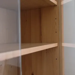 Anti-tipping Multi-functional Storage Cabinet <b>Bookcase</b> with Glass Doors - Product Image 3