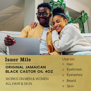 Huile de ricin noir jamaïcain 100% traitement naturel pour la perte de cheveux cuir chevelu et la croissance des cheveux de la peau - Product Image 2