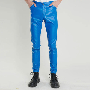 Casual Wear High Quality <b>Men</b> Leather Pants Lightweight Breathable Washed <b>Men</b> top quality Leather Pants Made In Pakistan - Product Image 1