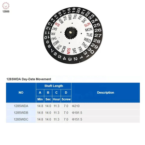 <b>Date</b> <b>Clock</b> Movement - Product Image 5