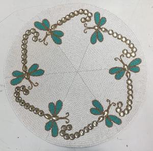 Posavasos de Cuentas Personalizado de Fábrica, Mantel Individual de Cuentas de Vidrio Hechas a Mano con Diseño de Animales, Camino de Mesa145 - Product Image 1