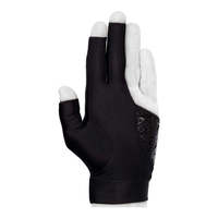 Gants de snooker à trois doigts avec logo personnalisé, antidérapants, légers, en polyester/nylon, avec sangle de poignet réglable, compatibles écran tactile, pour le sport