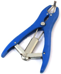 Instrumentos veterinarios Elastrator Castración Alicates Herramienta de castración de plástico Elastrator Castrante Aplicador Anillo azul de plástico - Product Image 6
