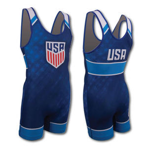 Singlet de lutte à séchage rapide pour hommes de la meilleure qualité Design personnalisé avec impression numérique par sublimation pour les arts martiaux - Product Image 5