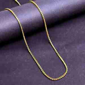 Collares de Cadena de Serpiente Chapados en Oro Micro de 14K, 18K y 24K al por Mayor, Diseño de Cadena Moderno, Cadena Estilo Serpiente, Cadena de Latón de Moda. - Product Image 1