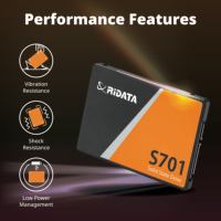 SSD RIDATA S701(Internal Solid State Drive)3D NAND 2.5 "SATA III 6 Gb/s Ultra ramping 7mm hingga 450 MB/s(128GB 256GB 512GB 1TB 2TB)