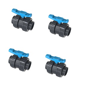 Approvisionnement direct en usine Robinet à tournant sphérique double union en PVC de 3 pouces pour l'irrigation agricole et le contrôle de l'eau agricole disponible à la vente - Product Image 4