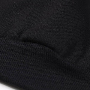 Sudadera con Capucha Negra Oversize de Algodón Pesado 100% con Logotipo Personalizado y Pedrería para Hombre, Estilo Urbano - Product Image 6