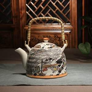 Tetera de Cerámica con Asa Cómoda y Boquilla Antigoteo, Tetera de Cerámica de Diseño para Servir a los Invitados con Estilo, Precio Económico - Product Image 1