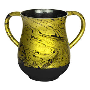 Copa Julep con Diseño de Mármol para Lavado Judío, ¡100% Kosher! Proveedor Mayorista de Artículos Judaicos de Acero Inoxidable Hechos en Israel - Product Image 2