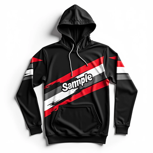 เสื้อฮู้ดดี้ผู้ชาย Fitwear แบบสั่งตัดทรงโอเวอร์ไซส์ ผ้าโพลีเอสเตอร์ 100% สไตล์สตรีทแวร์สุดเท่ ใส่สบาย เหมาะสำหรับฤดูหนาว - Product Image 6