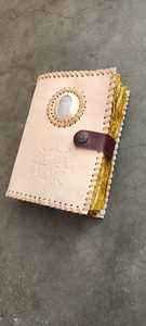 Diarios de cuero de piedra de ágata en relieve hechos con trapo de algodón papeles hechos a mano adecuados para reventa - Product Image 3