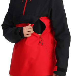 2025 chaqueta de snowboard de esquí Unisex hecha en fábrica de alta calidad a prueba de viento impermeable 10.000mm ropa deportiva transpirable cremallera impresa - Product Image 4