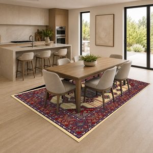 <b>RUGS</b> DEPOT LXDP-0268 Wholesale Red Burgundy Contemporary Abstract Digital Printed Machine Washable Chenille Area <b>Rug</b> <b>Non</b> <b>Slip</b> - Product Image 4