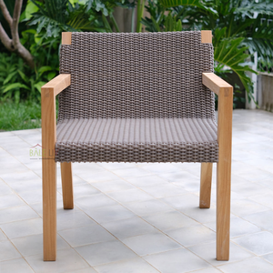 Chaise de salle à manger Zusa en bois de teck, design minimaliste, meilleure qualité d'Indonésie - Product Image 3