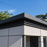Caseta de Seguridad Exterior de Estilo Europeo Moderno, Cabina de Servicio Portátil de Acero para Estacionamientos y Comunidades