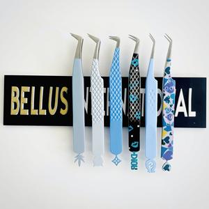 Vente chaude 40 60 90 degrés pointe pointue rose pince à épiler extension de cils Logo personnalisé Option acier inoxydable durable - Product Image 1