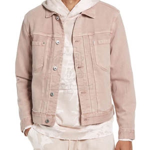 Chaqueta de Mezclilla para Hombre, Estilo Casual, Color Sólido, Corte Ajustado, Algodón, Tallas Grandes - Product Image 2