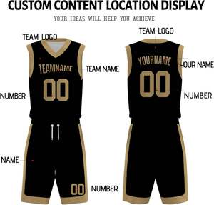 Tenue de basketball pour hommes, vêtements personnalisés, maillot et short, vêtements de sport légers et respirants, tenue d'entraînement élégante, équipement athlétique - Product Image 3