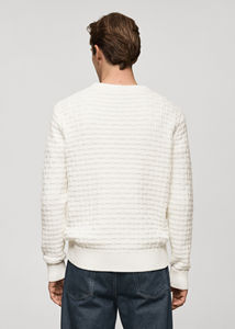 Pull en tricot confortable pour homme 100% coton Chaud Extensible Doux au toucher Look moderne Anti-boulochage Séchage rapide Idéal pour le port quotidien en hiver - Product Image 2