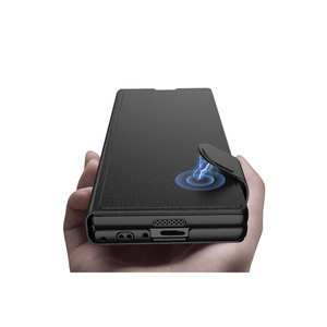 Étui de luxe pour Samsung Galaxy Z Fold 6, en cuir artificiel de qualité supérieure, avec fermeture magnétique et porte-cartes - Product Image 4