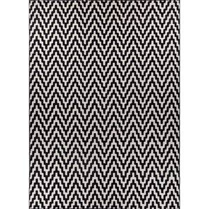 พรมขนสัตว์ทอแบนสีเทาและสีดำ Alhambra รุ่น ADWL-13287 ลายเส้นเฉียงและลายสี่เหลี่ยมผืนผ้า สำหรับบ้าน ห้องโถง ห้องนอน พรมปูพื้นจากเส้นใยปอกระเจา - Product Image 1