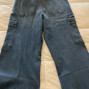 Jean baggy pour femme, taille haute, coupe ample, jambe large, denim, style streetwear vintage, fournisseur OEM personnalisé en gros - Product Image 5