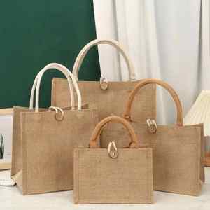 2025 Latest Wholesale Custom Jute Grocery <b>Bag</b> Best Indian Supplier's Promotional Shopping <b>Bags</b> - Product Image 6