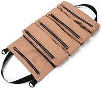 Sac de ceinture à outils en rouleau de toile robuste Kit de tri d'électricien pliant multi-poches avec matériel de transport facile Options OEM