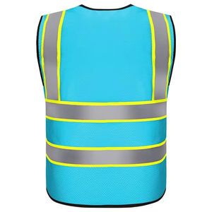 Gilet de sécurité antistatique haute visibilité sur mesure, en nylon et polyester de haute qualité, fabriqué au Pakistan, prix abordable - Product Image 3