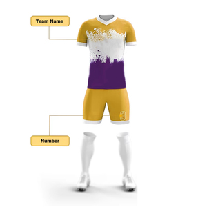 100% poliéster Francia fútbol Jerseys ropa deportiva entrenamiento fútbol conjunto más alta calidad fútbol ropa uniformes conjunto - Product Image 2