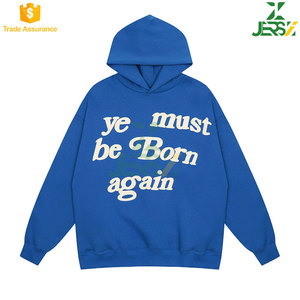 Oem Custom Winter Puff <b>Hoodies</b> <b>Men</b> Streetwear Print Regular Fit Pullovers Trendy Hooded Sweatshirts Breathable Casual Wear - Product Image 4