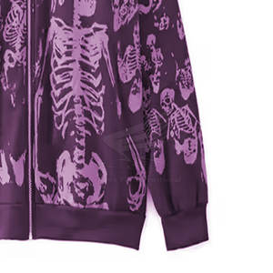 เสื้อฮู้ดดี้ซิปแบบเต็มตัว ผ้าฝ้ายฟลีซคุณภาพสูง 100% ระบายอากาศได้ดี บุซับในอย่างดี ดีไซน์ตามสั่ง เหมาะสำหรับใส่ลำลองในฤดูหนาว - Product Image 3