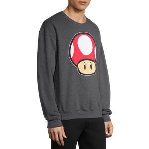 Sudadera para hombre al por mayor con estampado personalizado y bordado, Sudadera con capucha y cuello redondo, proveedor de forro polar - Product Image 4