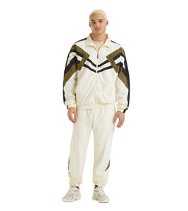 Survêtements en nylon de haute qualité pour hommes dernière conception élégante vêtements de sport zippés pour garçons survêtements coupe-vent en nylon pour garçons - Product Image 2