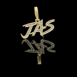 Pendentif personnalisé en acier inoxydable Hip Hop serti de diamants - Product Image 1