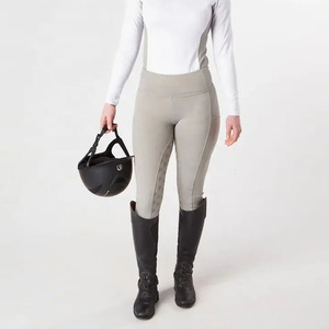 Leggings de Equitación para Mujer, Ligeras, con Panel Lateral, Cuero Genuino, Agarre en la Rodilla, Transpirables, Elásticas en Cuatro Direcciones, para Uso Diario - Product Image 4